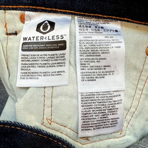 Levis 541 Athletic Taper Jeans Mens 56x32 Big Tall Dark Wash Blue Stretch NWT - Picture 4 of 9